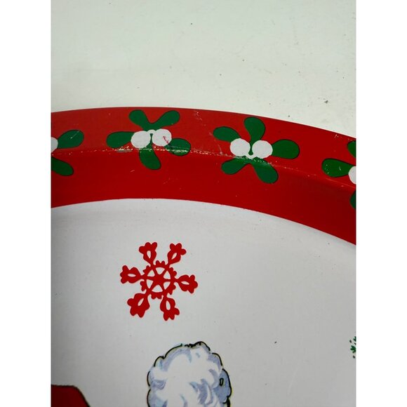 Retro Christmas Metal Cookie Trays Holiday Kitchen Decor Cookie Exchange Swap - Picture 14 of 16